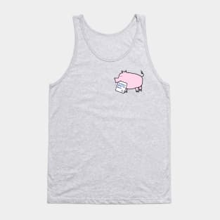 Small Pig with Joe Biden First Debate Quote Tank Top